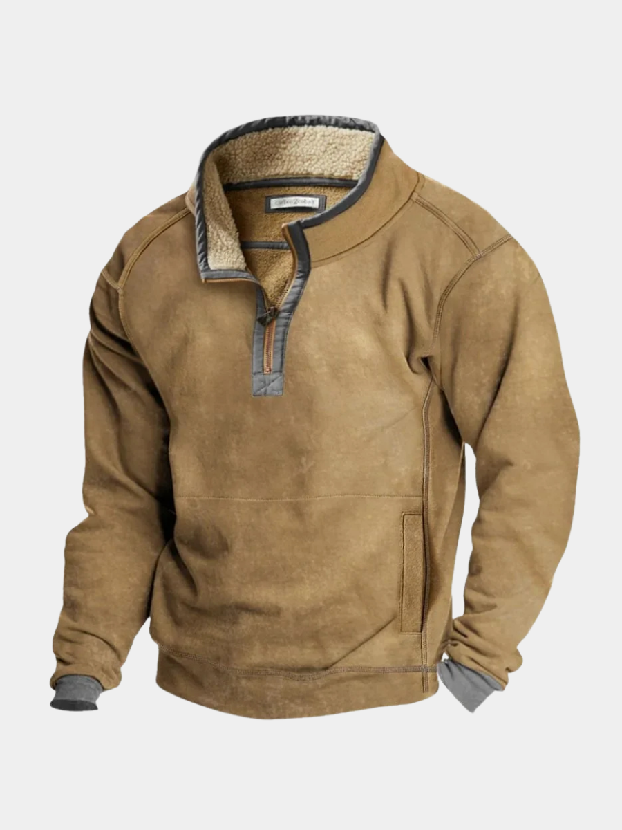 BOAZ | PULL ZIPPÉ D'HIVER COSY POUR HOMMES