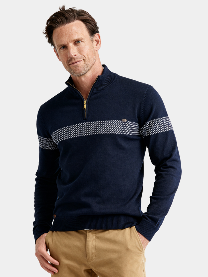 ALEX | PULL ZIPPÉ RAYÉ