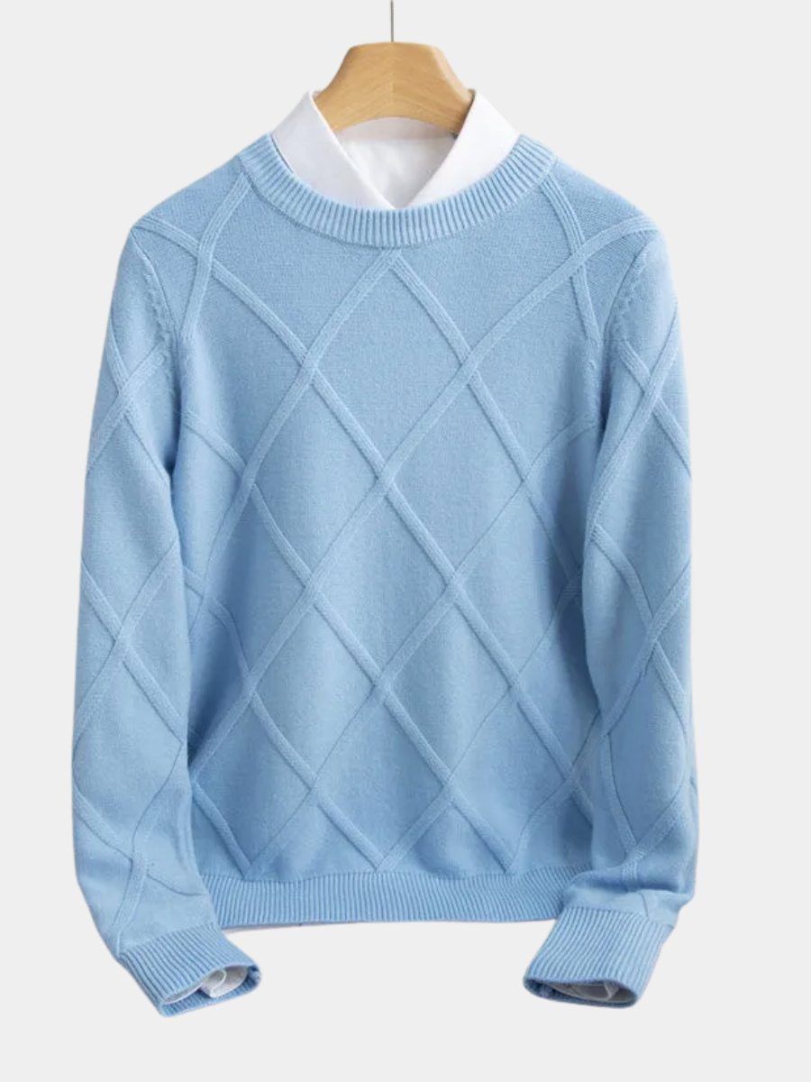GERALD | Pull Argyle en Cachemire