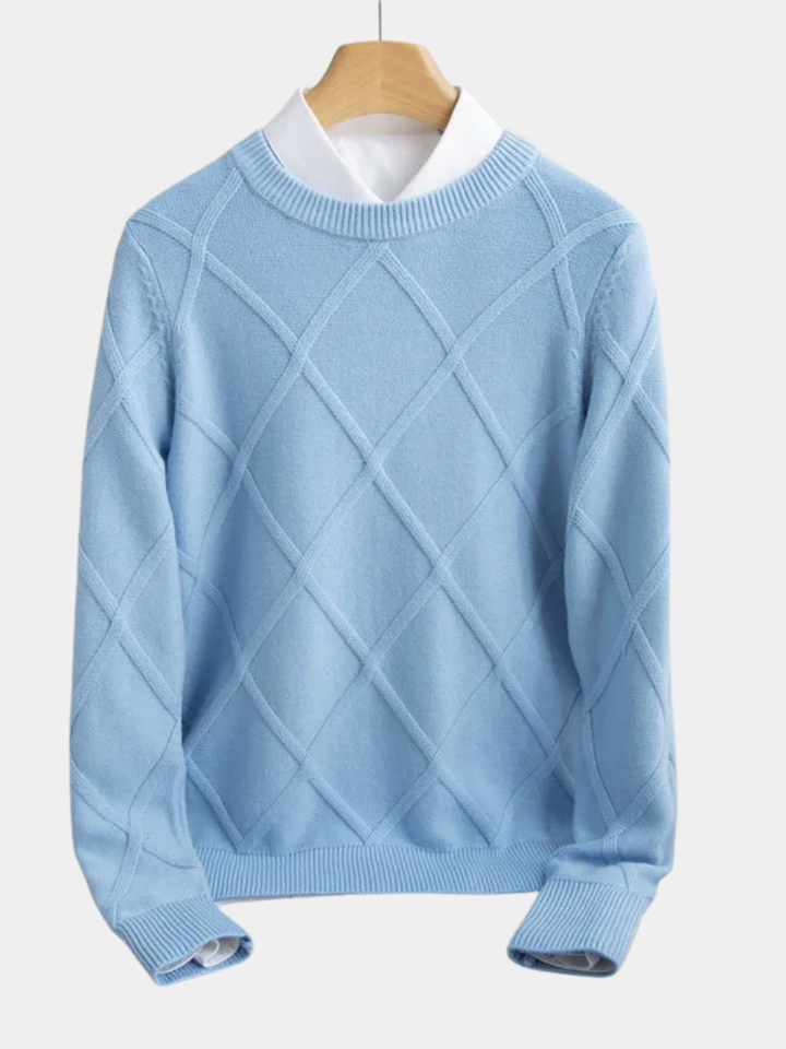 GERALD | Pull Argyle en Cachemire