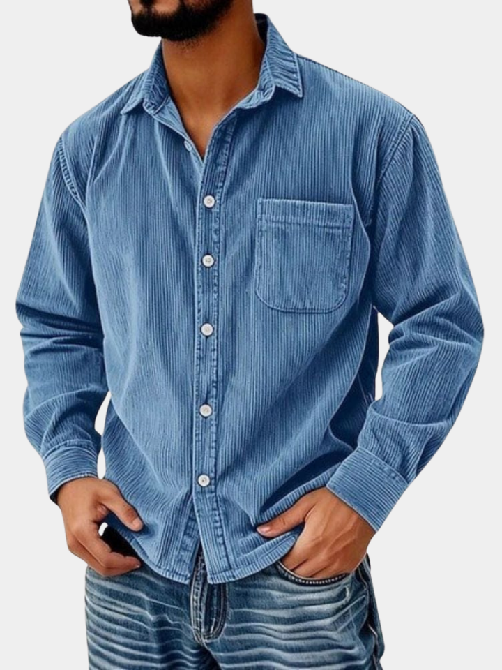 ROCKY | CHEMISE BOUTONNÉE EN VELOURS CÔTELÉ