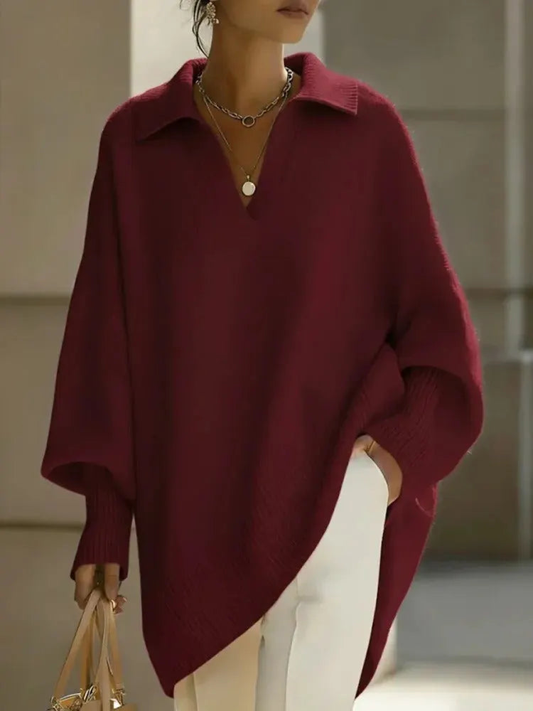 Tina | Pull Uni et Elégant