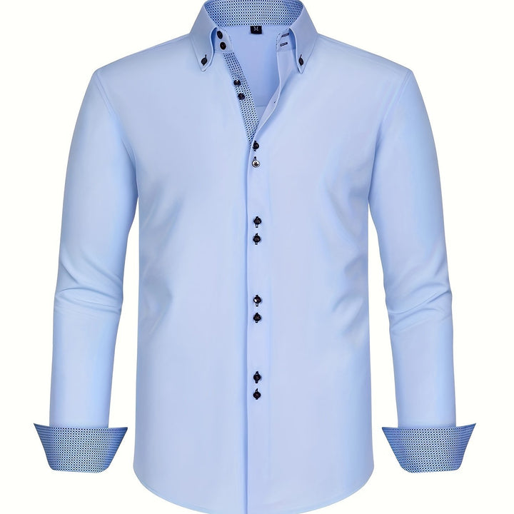 SONNY | CHEMISE ÉLÉGANTE LÉGÈRE AVEC DÉTAILS CONTRASTÉS