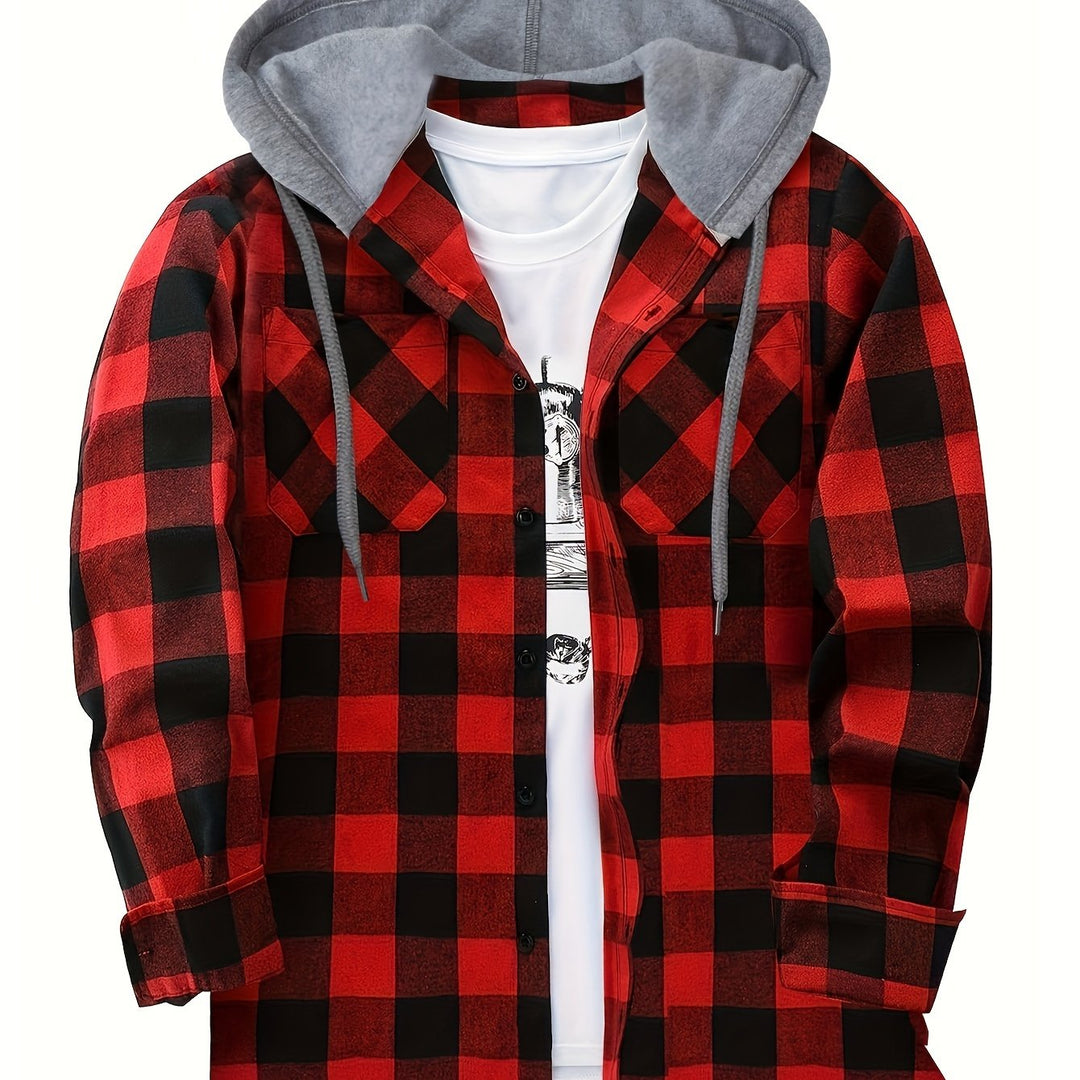 Clint | Chemise à Carreaux à Capuche
