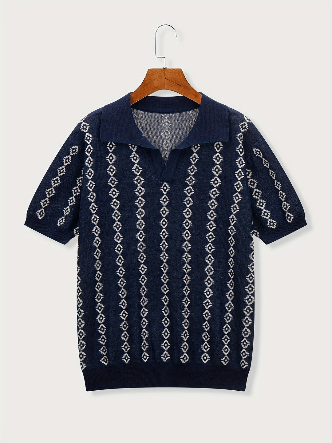 MAX | PULL À COL EN V GÉOMÉTRIQUE