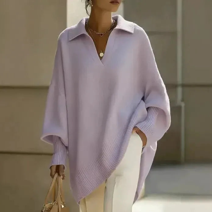 Tina | Pull Uni et Elégant