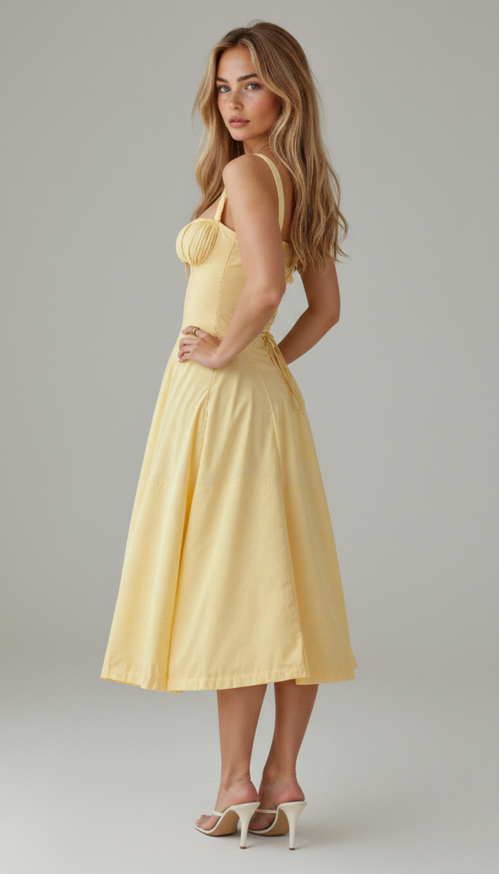 Selena | Robe Midi Fleurie