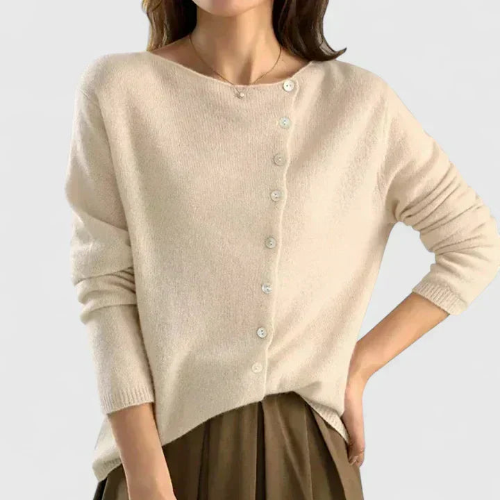 Soryne | Cardigan Moderne à Boutons Frontal
