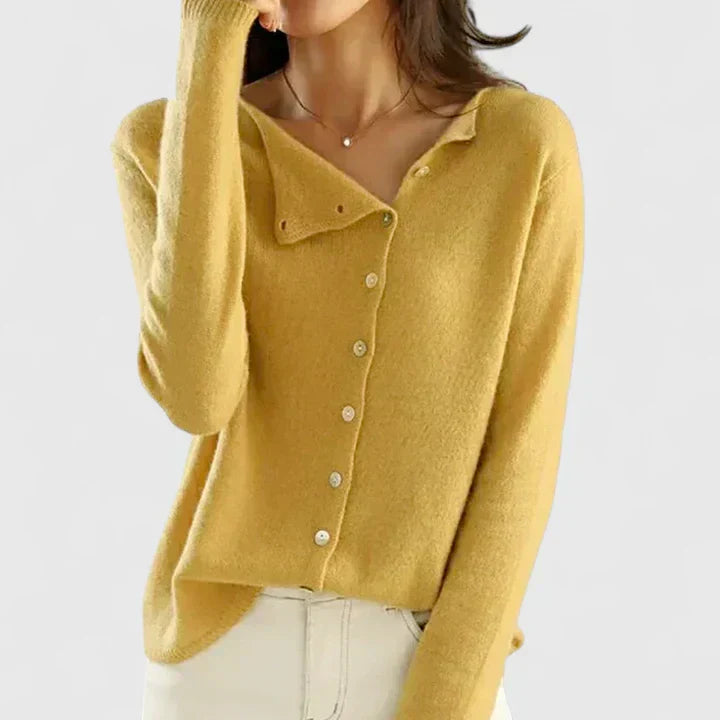 Soryne | Cardigan Moderne à Boutons Frontal