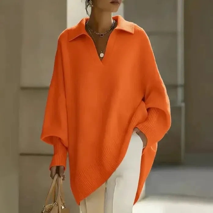 Tina | Pull Uni et Elégant
