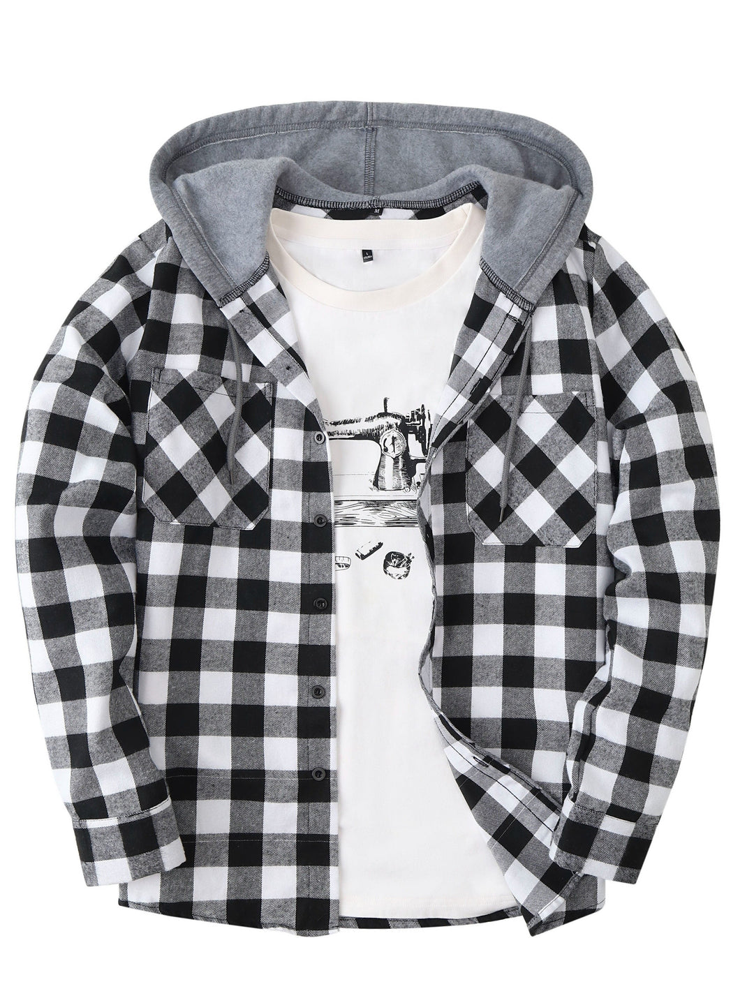 Clint | Chemise à Carreaux à Capuche