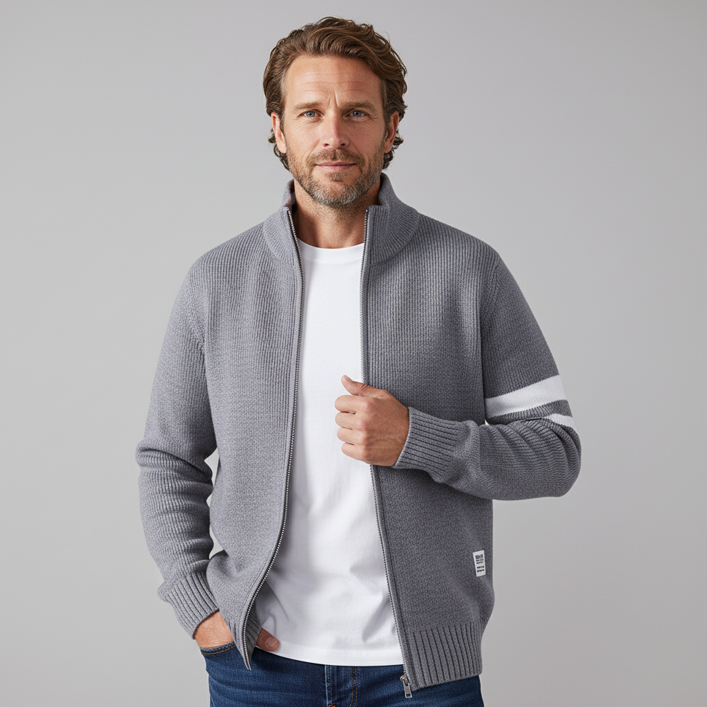 PHILIP | PULL ZIPPÉ EN TRICOT