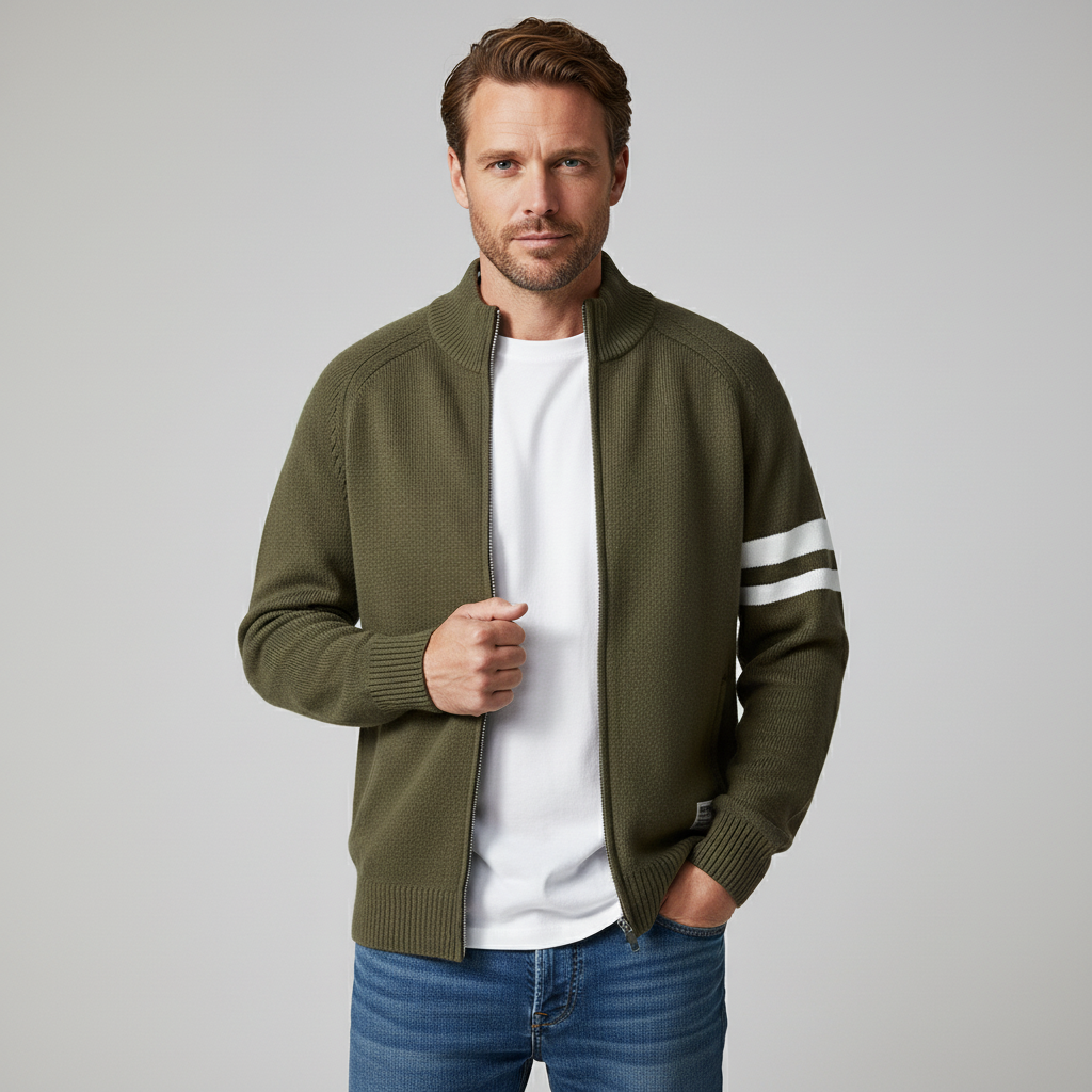 PHILIP | PULL ZIPPÉ EN TRICOT
