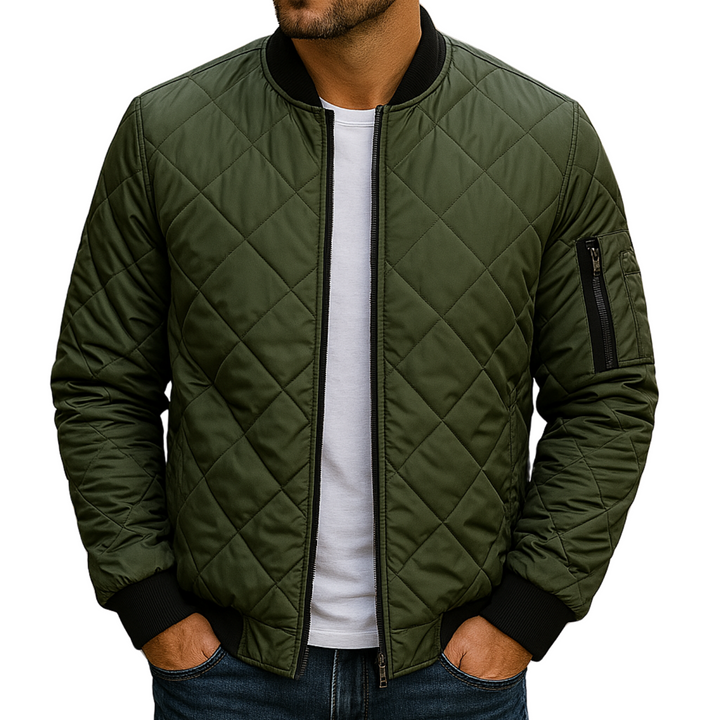 Varel | Veste en Coton Avec Motif en Diamant