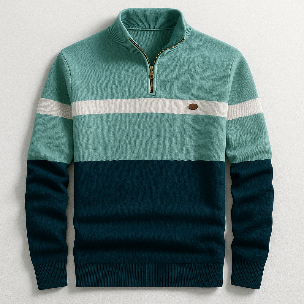LUKA | PULL HOMME AVEC ZIP AU COL