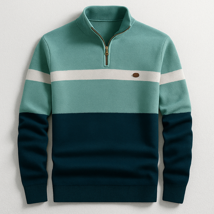 LUKA | PULL HOMME AVEC ZIP AU COL