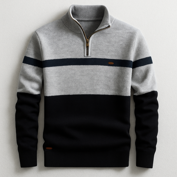 LUKA | PULL HOMME AVEC ZIP AU COL