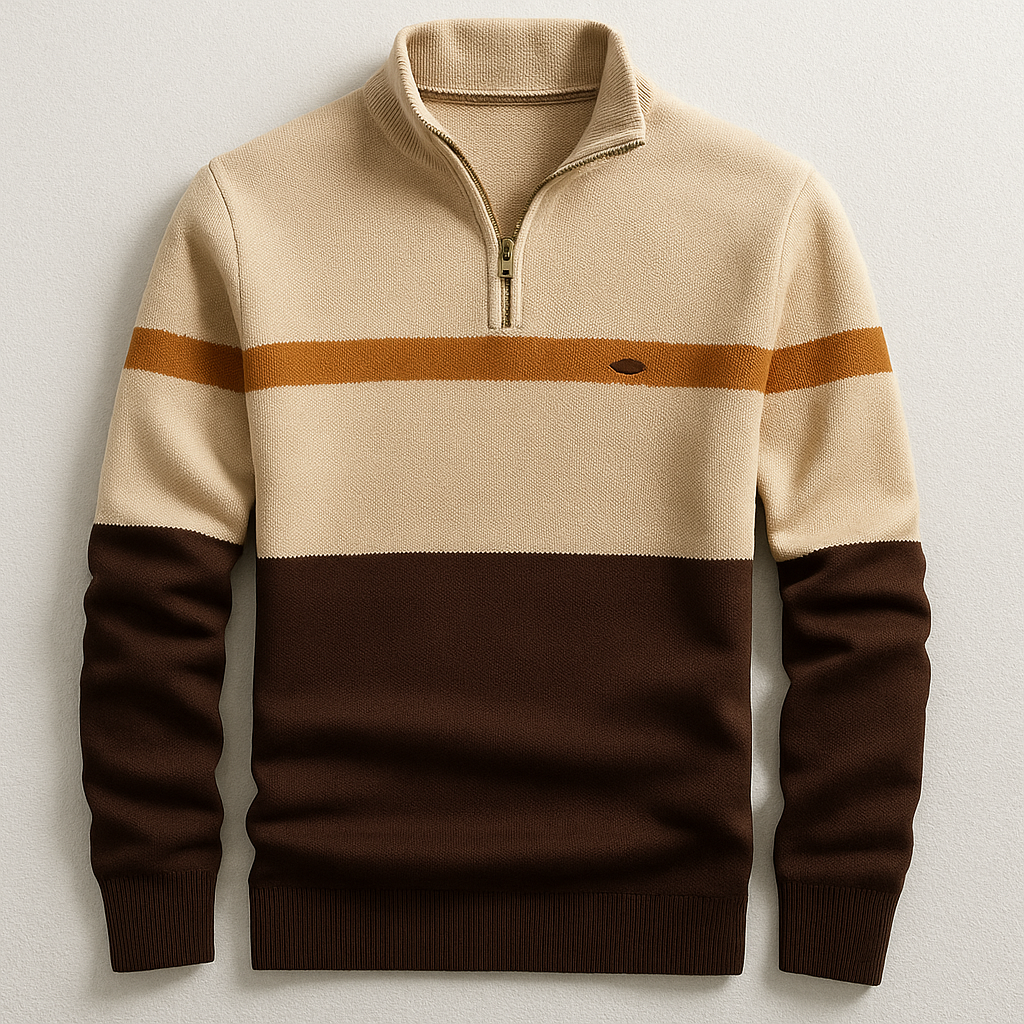 LUKA | PULL HOMME AVEC ZIP AU COL