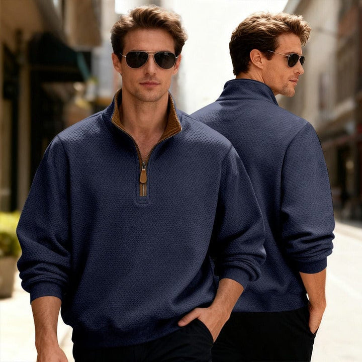ROLLY | PULL TEXTURÉ ZIPPÉ