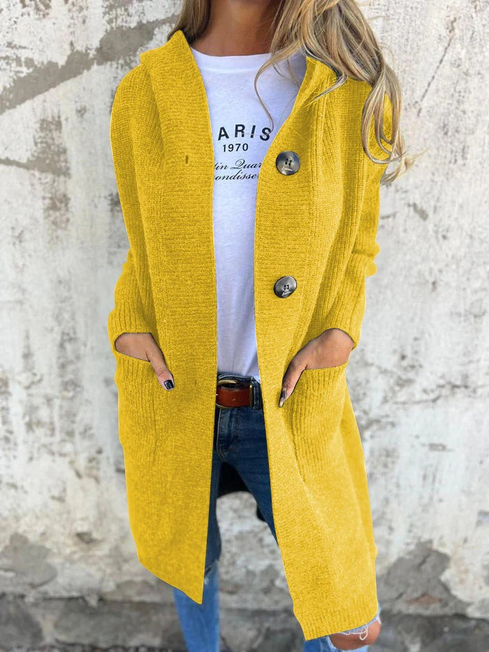 Ruby | Cardigan à Capuche Long et Confortable