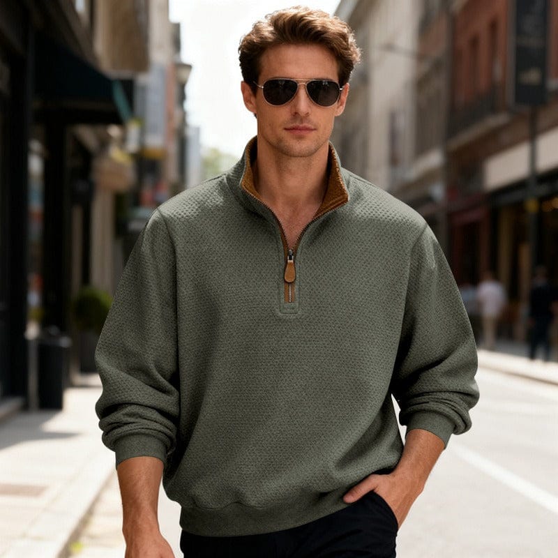 ROLLY | PULL TEXTURÉ ZIPPÉ