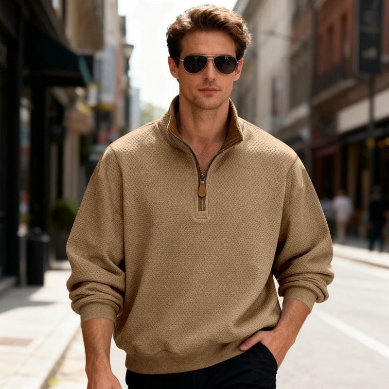 ROLLY | PULL TEXTURÉ ZIPPÉ