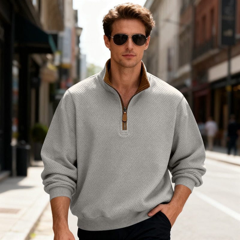 ROLLY | PULL TEXTURÉ ZIPPÉ