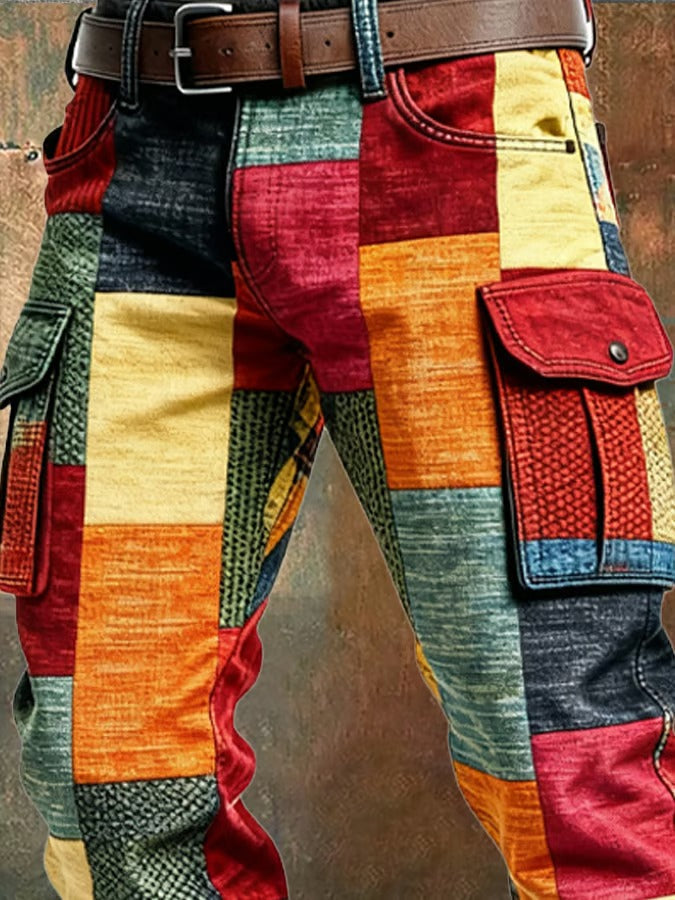 FABIO | PANTALON PATCHWORK DE CARGO