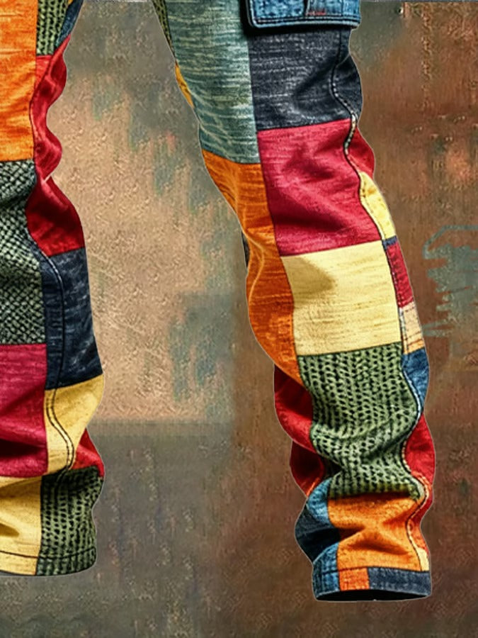 FABIO | PANTALON PATCHWORK DE CARGO