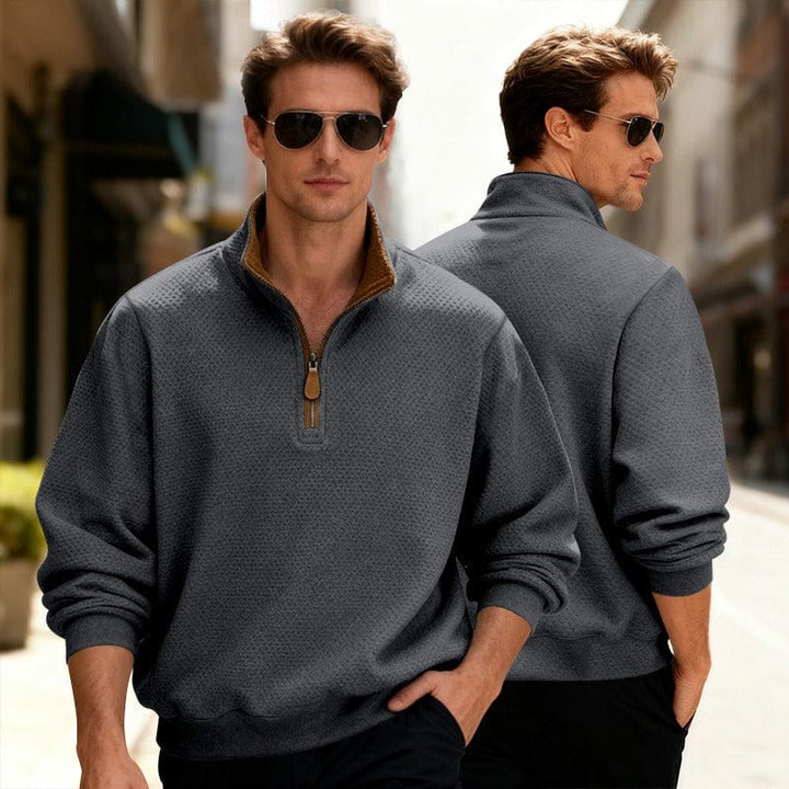 ROLLY | PULL TEXTURÉ ZIPPÉ