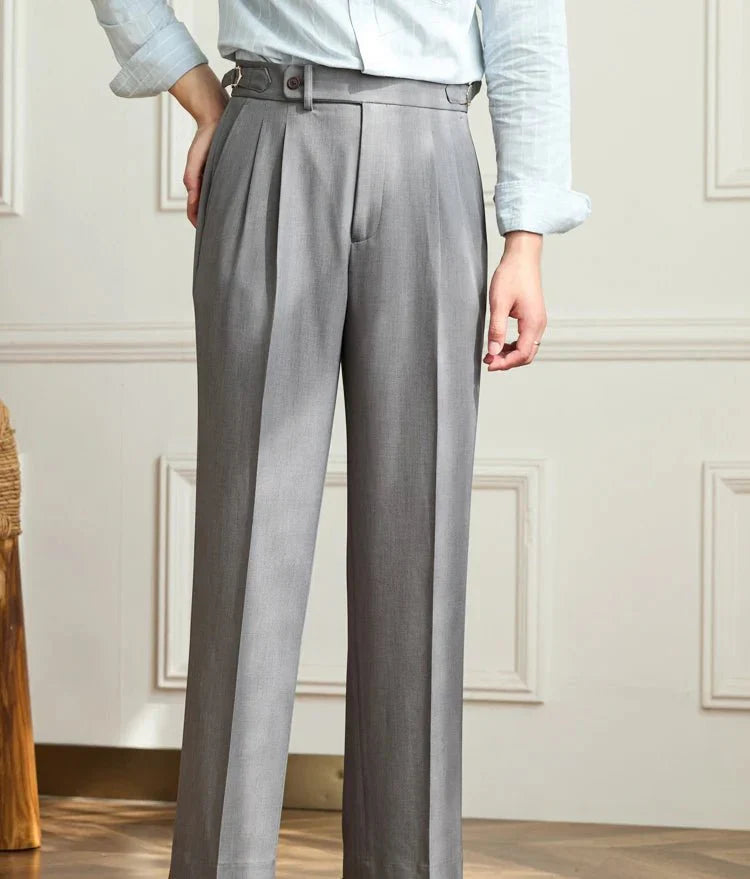 Timothy | Pantalon Fluide Taille Haute Elégant