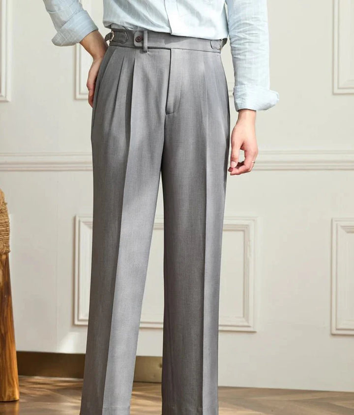 Timothy | Pantalon Fluide Taille Haute Elégant