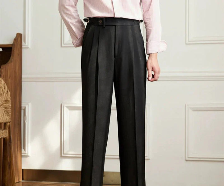 Timothy | Pantalon Fluide Taille Haute Elégant
