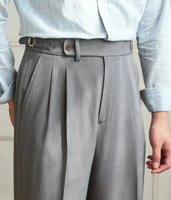 Timothy | Pantalon Fluide Taille Haute Elégant
