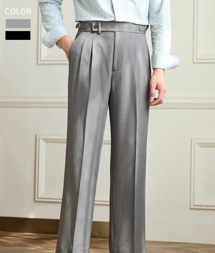 Timothy | Pantalon Fluide Taille Haute Elégant