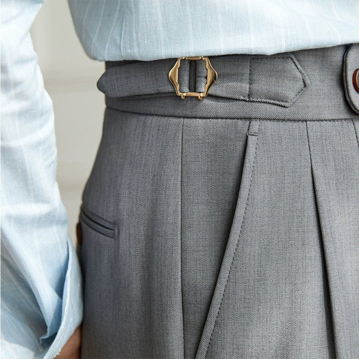 Timothy | Pantalon Fluide Taille Haute Elégant