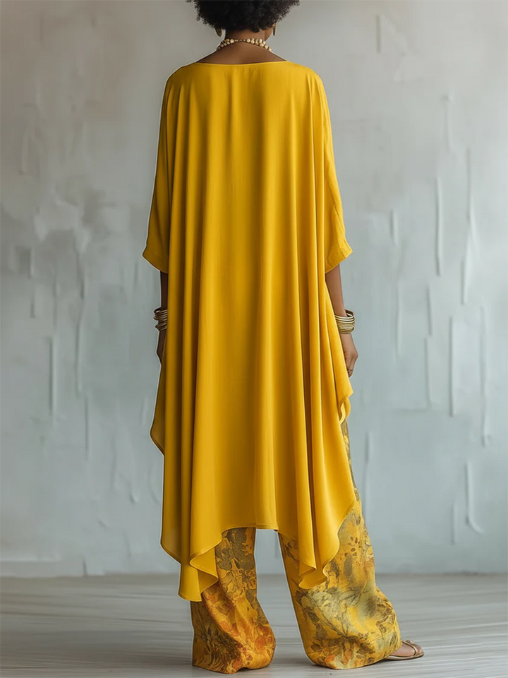 Helena | Ensemble Imprimé Floral Artistique Élégant