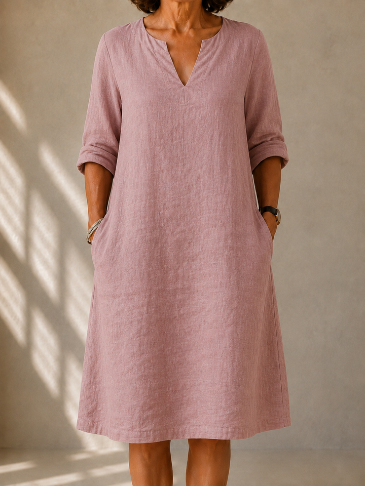 Elena | Robe Fluide Coupe Trapèze Martine