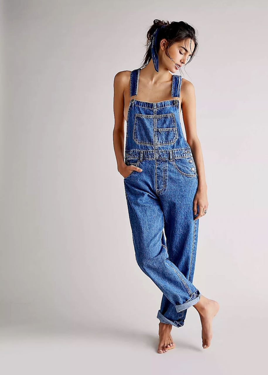 Cecil | Salopette en Jean Bleu Saphir