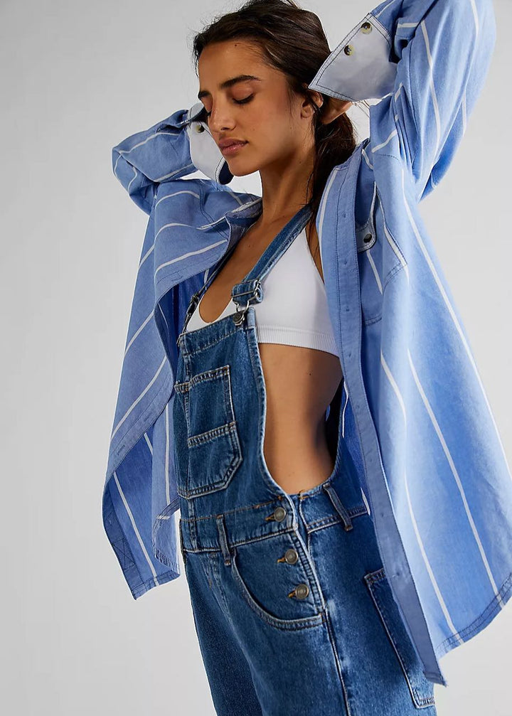 Cecil | Salopette en Jean Bleu Saphir