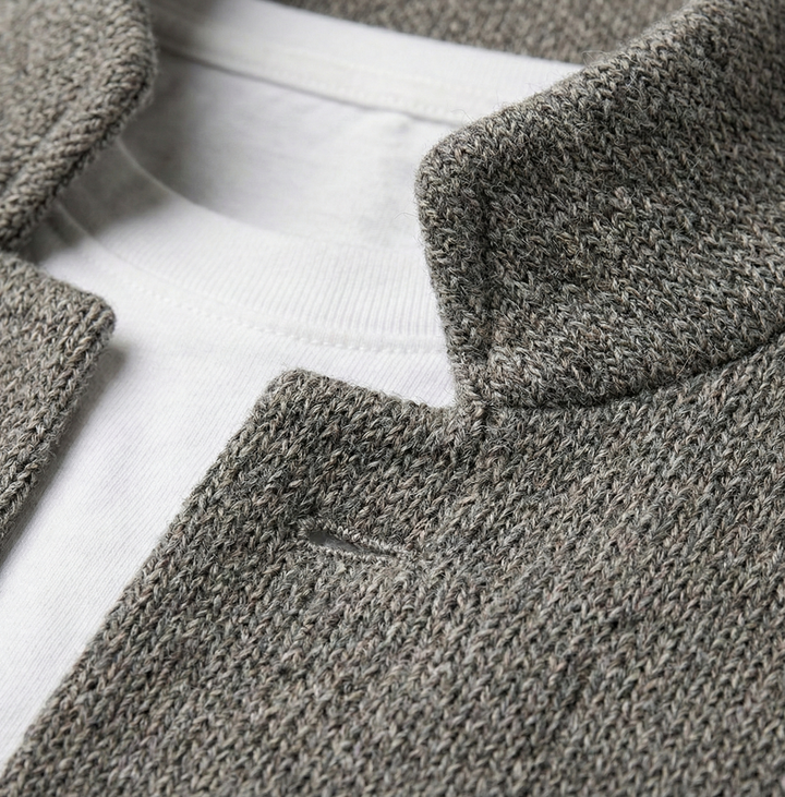 ARIEL | GILET À COL MANDARIN EN MAILLE