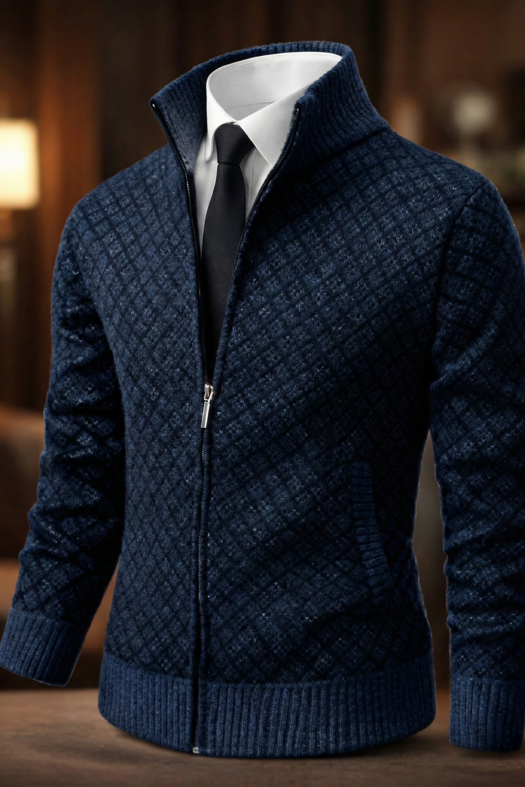 NOAH | GILET MAILLE GAUFRÉE