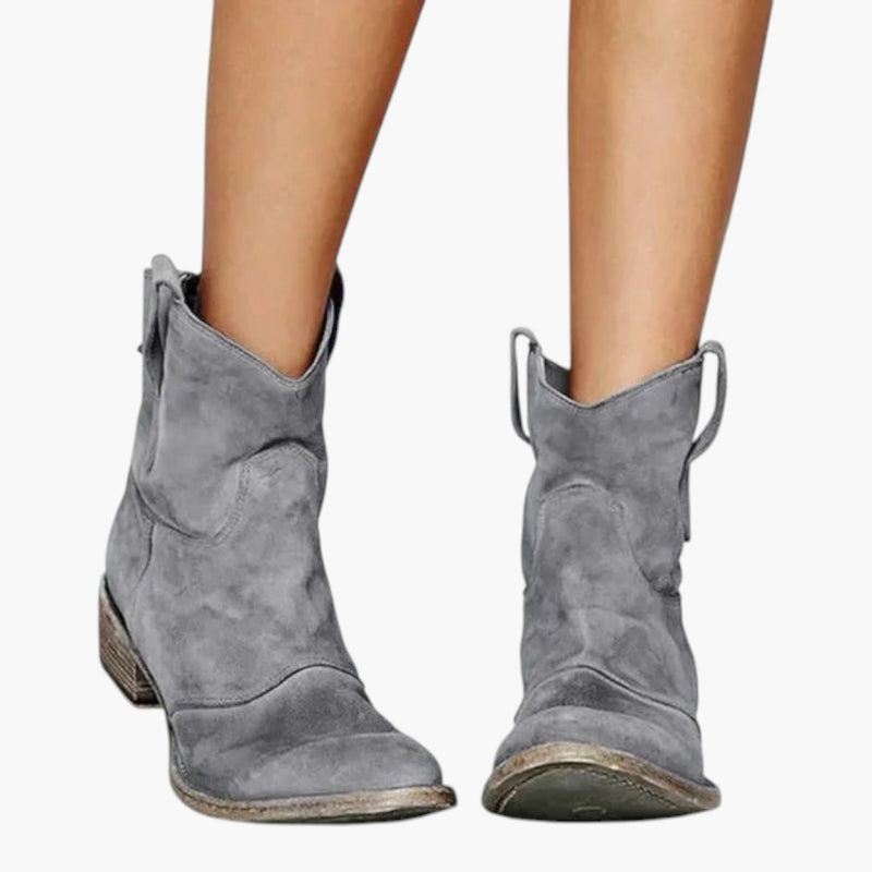 Pamela | Bottines Western avec Tirants et Semelle Texturée