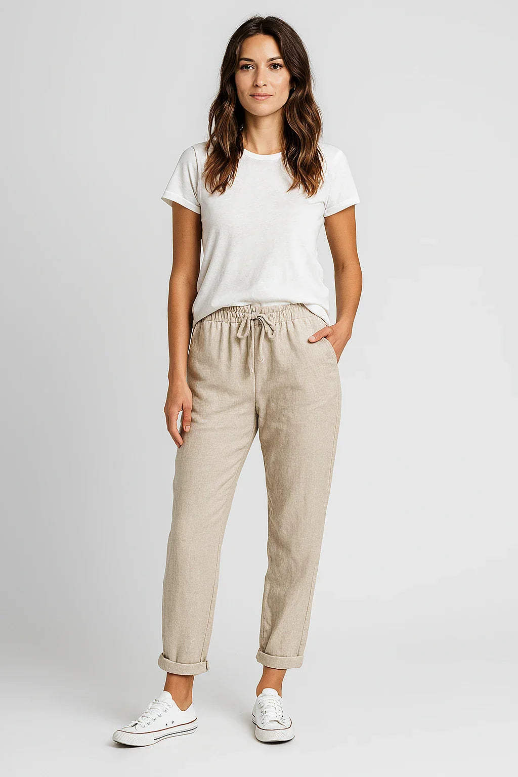 Rena | Pantalon élégant coton